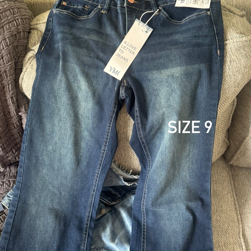 YMI Blue Skinny Jeans with Subtle Fading